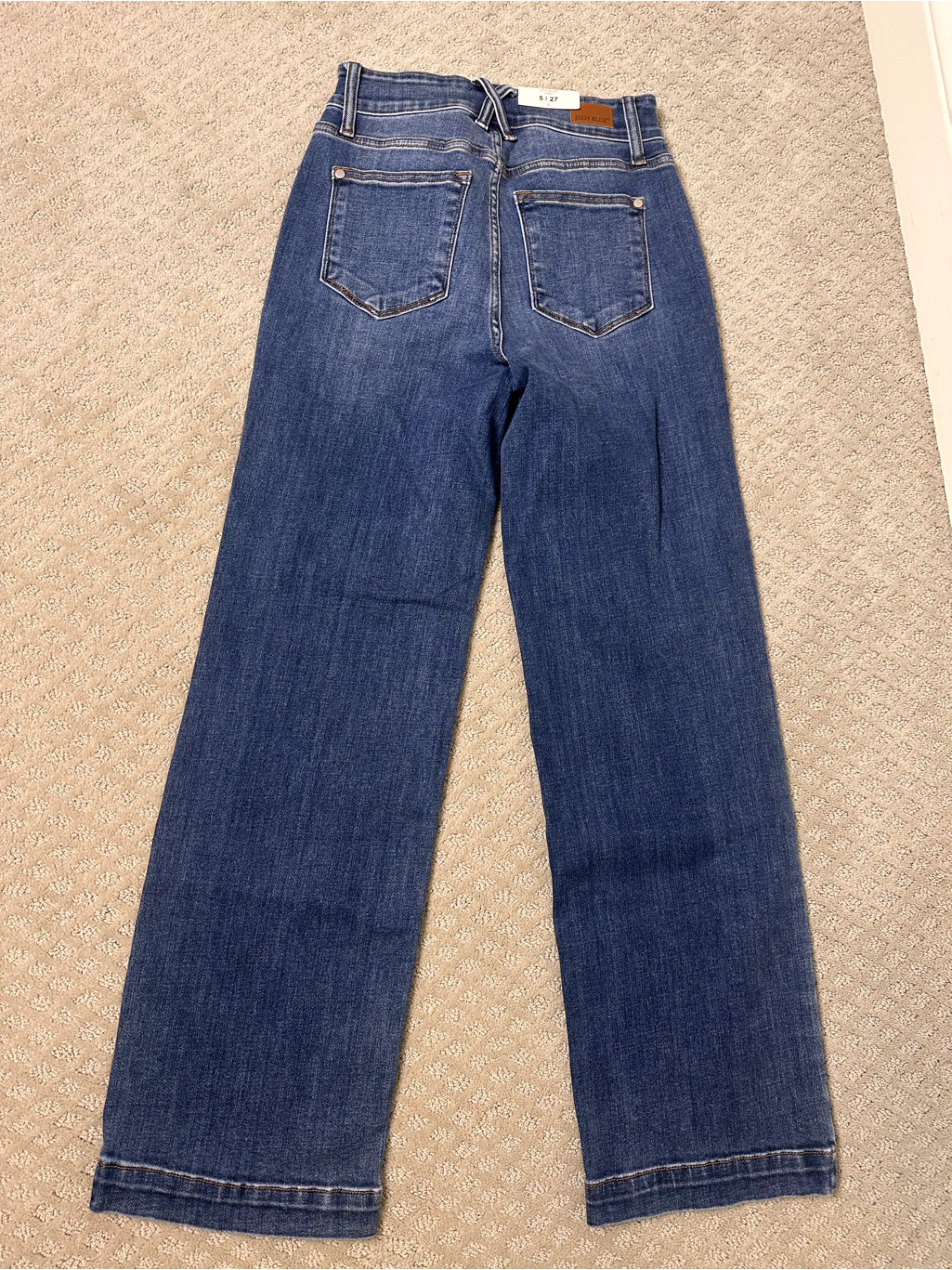 Nwt Sz 5/27 Judy Blue Wide Leg Trouser Jeans Medium Wash Stretch — image 4 of 8